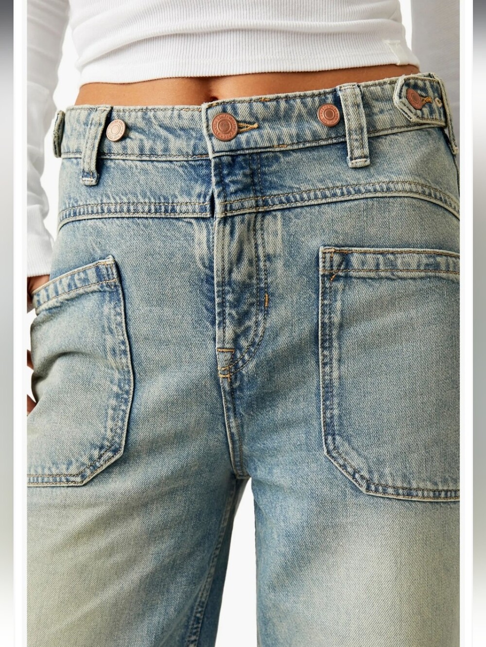 We The Free Palmer Cuffed Baggy Jeans - Picture 5 of 10